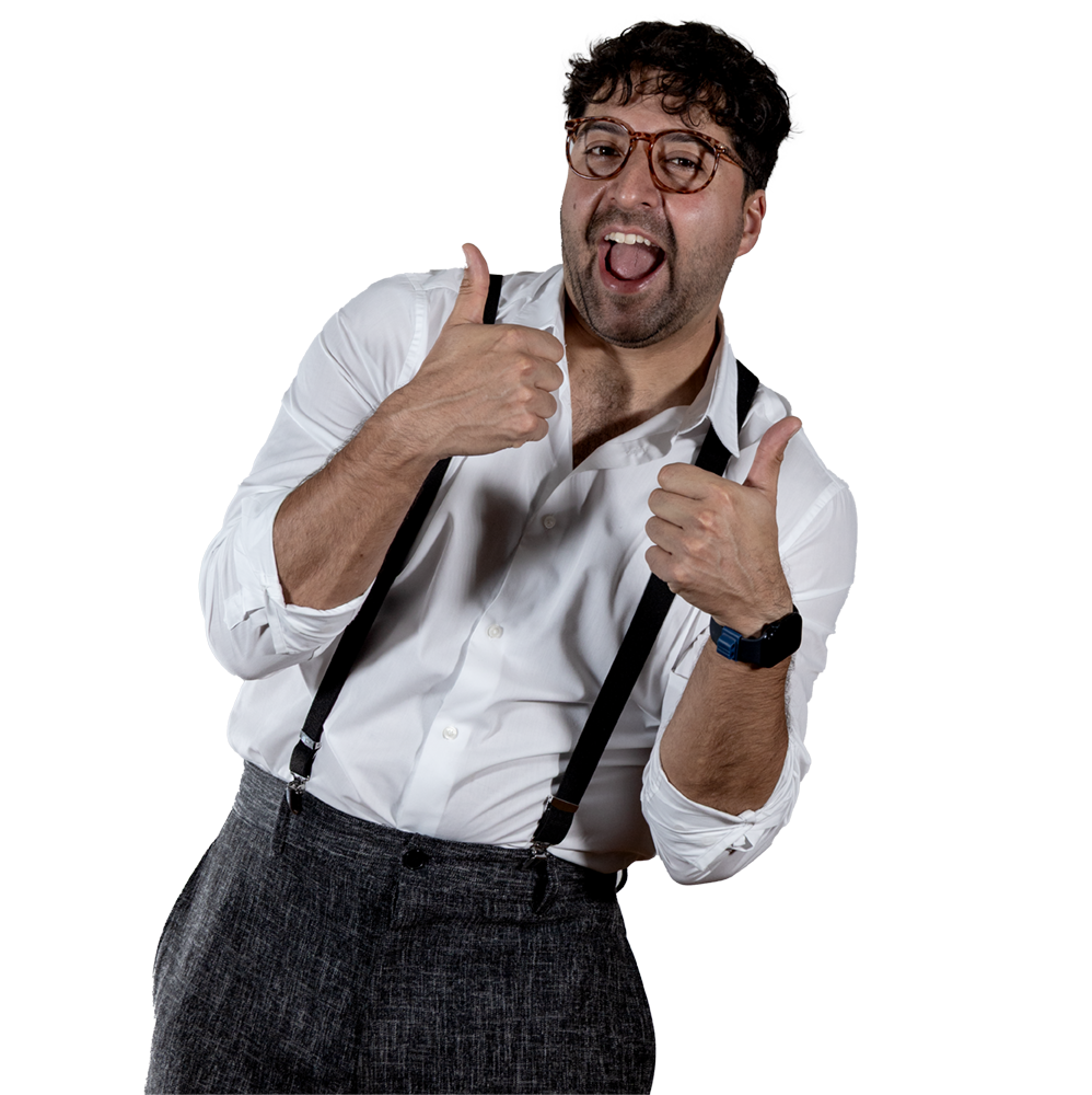 Funcionario con los pulgares arriba.