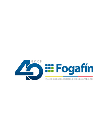 Logo 40 años de Fogafín